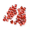 Faceted Cube Glass Cabochons GGLA-L007C-03-2