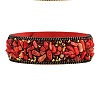Flannelette Snap Bracelets BJEW-N0011-003E-1