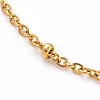304 Stainless Steel Satellite Chain Anklets AJEW-AN00393-2