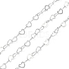 Brass Heart Link Chain FIND-XCP0002-52S-1