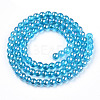 Electroplate Transparent Glass Beads Strands GLAA-T032-T4mm-AB06-3