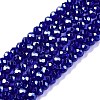 Electroplate Glass Beads Strands EGLA-A044-T2mm-A06-1