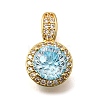 Brass Micro Pave Cubic Zirconia Pendants KK-F913-17G-03-1