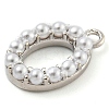 Plastic Imitation Pearl Pendants KK-P230-17P-O-2