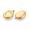 304 Stainless Steel Pendant Cabochon Settings STAS-T075-24G-2