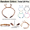 20Pcs Adjustable Braided Nylon Thread Link Bracelet Makings AJEW-SC0003-68G-2