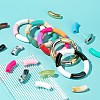 72Pcs 18 Style CCB Plastic & Imitation Gemstone & Opaque Acrylic Beads MACR-LS0001-05A-6