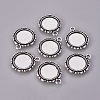 Alloy Pendant Cabochon Settings X-PALLOY-A18941-AS-FF-2