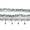 Electroplate Glass Beads Strands EGLA-J026-3mm-F10-3