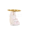 Resin Cat Shape Sculpture Tray PW-WG3B008-01-1