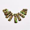 Assembled Bronzite and Imperial Jasper Beads Strands G-P298-B01-1