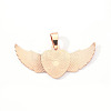 Alloy Pendant Cabochon Settings X-PALLOY-S107-002KC-RS-2