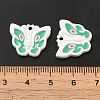 Spray Painted Alloy Enamel Pendants PALLOY-P303-13B-3