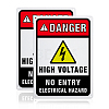 UV Protected & Waterproof Aluminum Warning Signs AJEW-GL0001-01A-05-1