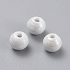 Glazed Porcelain Beads PORC-D001-16mm-04-1