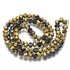 Electroplate Transparent Glass Beads Strands LS-EGLA-A034-T8mm-O22-2