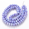 Opaque Baking Painted Glass Beads Strands EGLA-N006-009A-A08-2