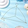 304 Stainless Steel Satellite Chain Toe Ring Anklets for Women AJEW-AN00662-01-1