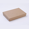 Kraft Paper Box CON-WH0009-01-2