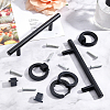 8Sets Zinc Alloy & Stainless Steel Drawer Knobs FIND-AR0001-45EB-4