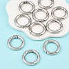 Tarnish Resistant Ring 304 Stainless Steel Spring Gate Rings STAS-E073-06-5