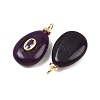 Dyed Natural White Jade Pendants KK-B157-42D-07-2