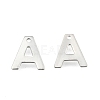 304 Stainless Steel Alphabet Charms X-STAS-O073-01-2