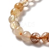 Natural Rutilated Quartz Beads Strands G-B029-B02-02-3