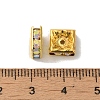 Brass Rhinestone Spacer Beads RSB074NF-02G-2