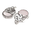 Natural Rose Quartz Bag Pendants G-Q163-06AS-05-2