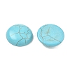 Craft Findings Dyed Synthetic Turquoise Gemstone Flat Back Dome Cabochons TURQ-S266-20mm-01-1