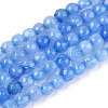 Dyed Natural White Jade Beads Strands G-T139-4mm-60-16-4