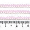 Baking Paint Transparent Glass Beads Strands X-DGLA-A034-J4MM-D09-4