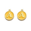 Golden Plated Alloy Enamel Charms LS-ENAM-Q437-13A-1