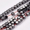 Non-magnetic Synthetic Hematite Beads Strands G-J172-3x3mm-04-1