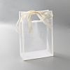 Rectangle Plastic Packaging Gift Bags with Hole Handle and Silk Ribbon ABAG-WH0044-61D-1