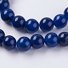 Natural Agate Beads Strands G-G583-8mm-12-3
