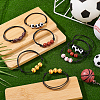 20Pcs 5 Styles Sport Theme Acrylic Beaded Bracelets for Men Women BJEW-GA0001-19-4
