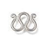 Brass M-Hook Clasps KK-CBA0DF0-14B-P-1
