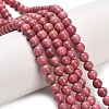 Natural Rhodonite Beads Strands G-F820-K06-6mm-1
