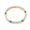 Brass Enamel Link & Charm Bracelets BJEW-Z094-02G-02A-4