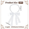 2Pcs Plastic Bead Snow Boot Decoration FIND-GF0009-08B-2
