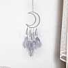 Woven Net/Web with Feather with Iron Home Crafts Wall Hanging Decoration PW-WG99488-01-1