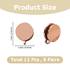 12Pcs 304 Stainless Steel Cuff Earrings EJEW-HS0001-27-2