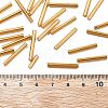 Silver Lined Transparent Glass Bugle Beads SEED-R028-2x20-B01-3