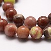 Natural Plum Blossom Jasper Beads Strands X-G-A163-02-8mm-3
