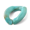 Acrylic Curb Chains Finger Rings X-RJEW-JR00311-4