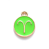 Alloy Enamel Pendants X-ENAM-S124-01A-06A-2