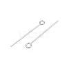 Anti-Tarnish 925 Sterling Silver Eye Pins STER-N016-0.4x20mm-01P-2