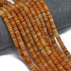 Frosted Natural Red Aventurine Beads Strands G-K389-C10-01-2